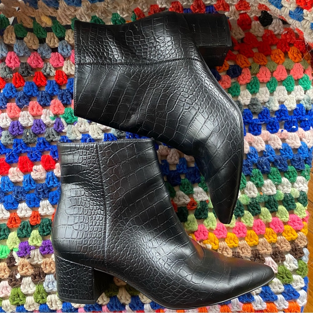 Express snake skin boots